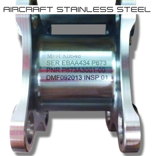 laser marking aircraft grade stainless steel aerospace Sheffield