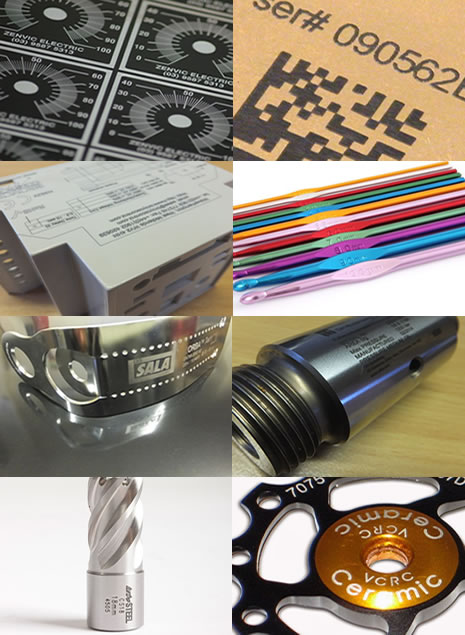 Laser marked substrates exemples Sheffield UK Neolase